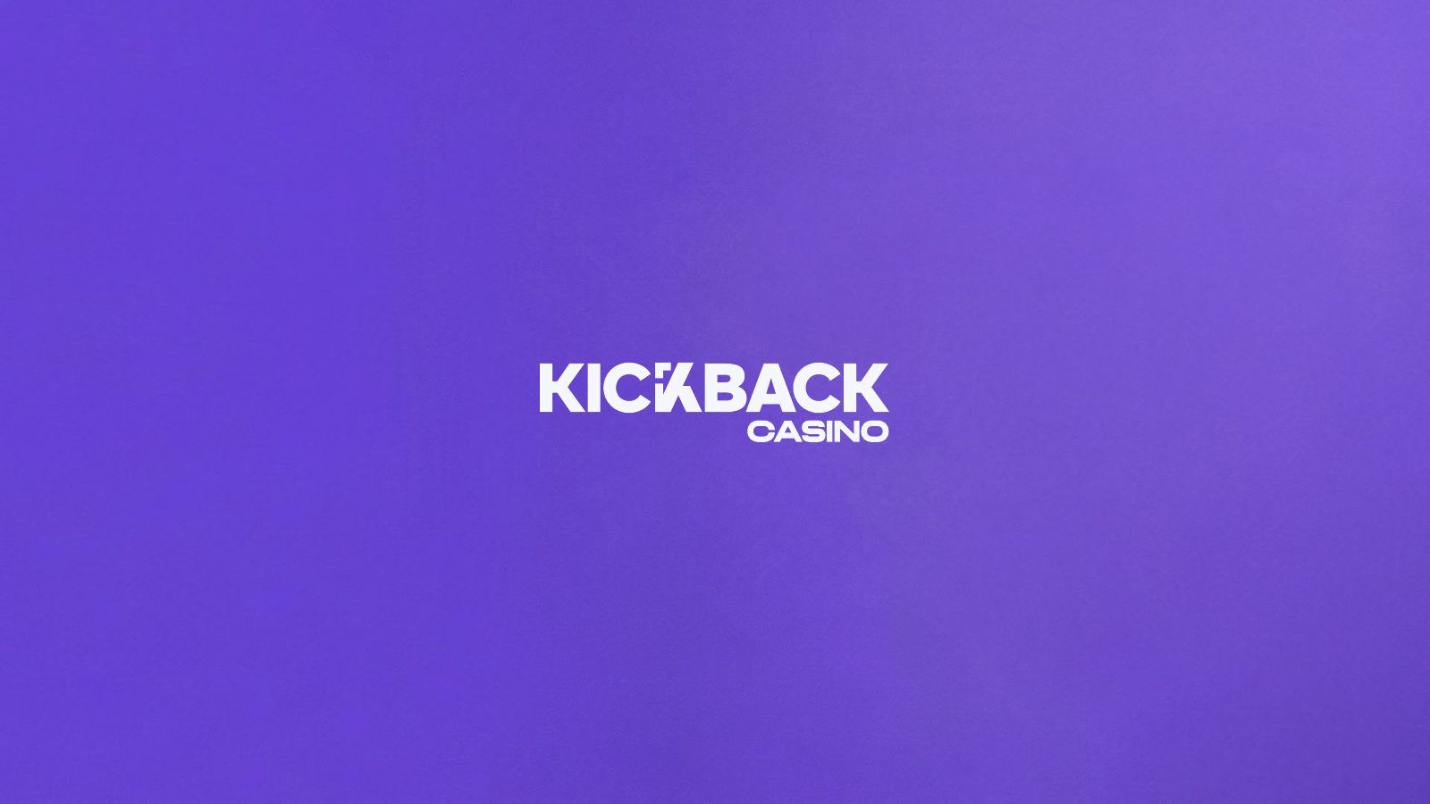 Kickback logo on violet